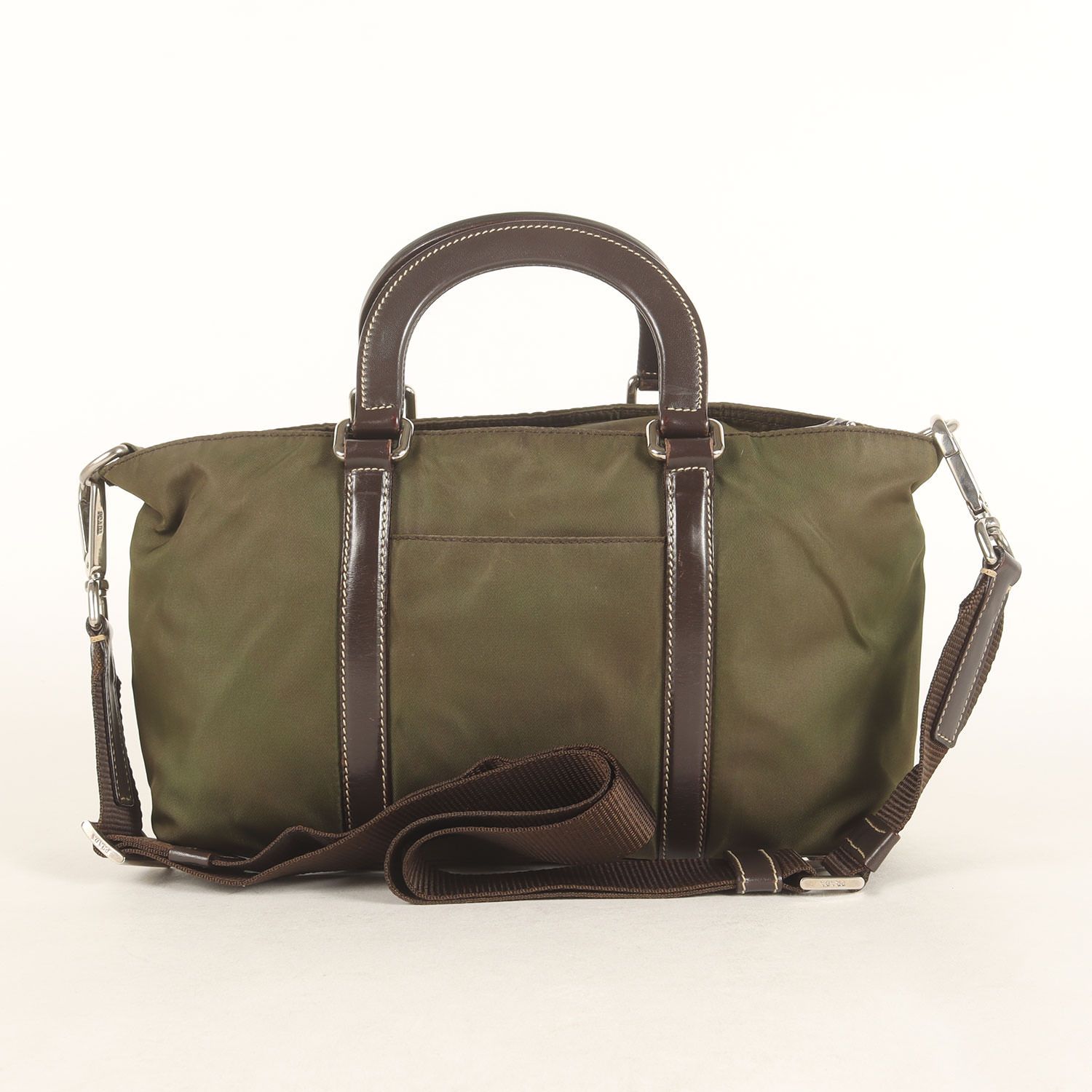 PRADA プラダ バッグ | 2WAY ロゴプレート テスート ナイロン バッグ 