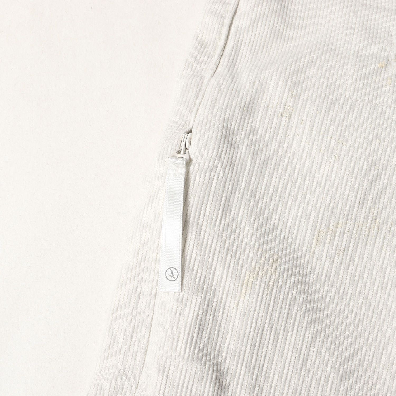 VANQUISH ヴァンキッシュ パンツ オフホワイト 白 サイズ:32 | fragment design ダメージリペア加工 5ポケット ピケパンツ | ボトムス ズボン【メンズ】【中古】【美品】【K4660】 美品】VANQUISH ヴァンキッシュ パンツ オフホワイト 白 サイズ:32