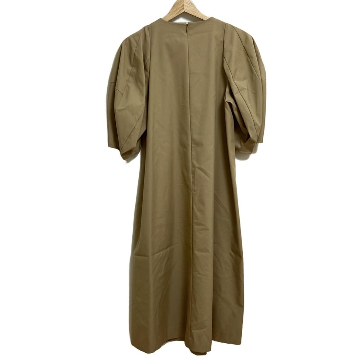ENFOLD エンフォルド ワンピース サイズ38 M レディース - ベージュ 半袖 ロング