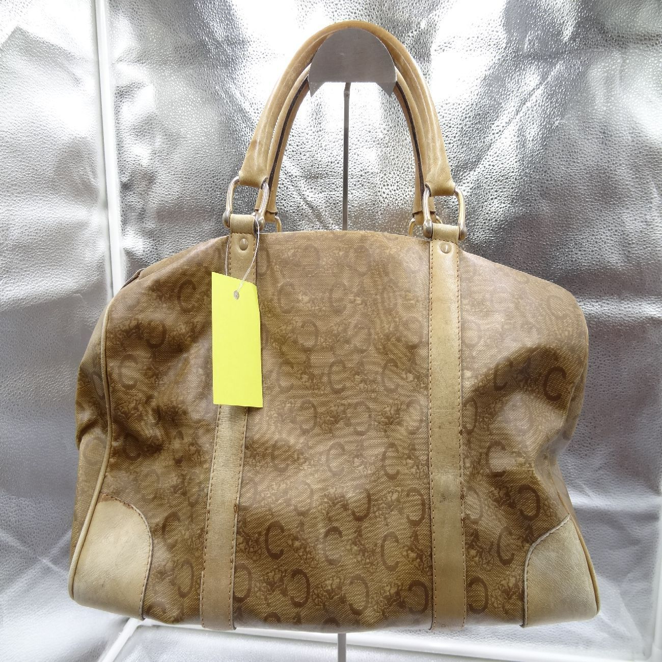 CELINE セリーヌ ボストンバッグ ミニボストン C馬車 ベージュ 