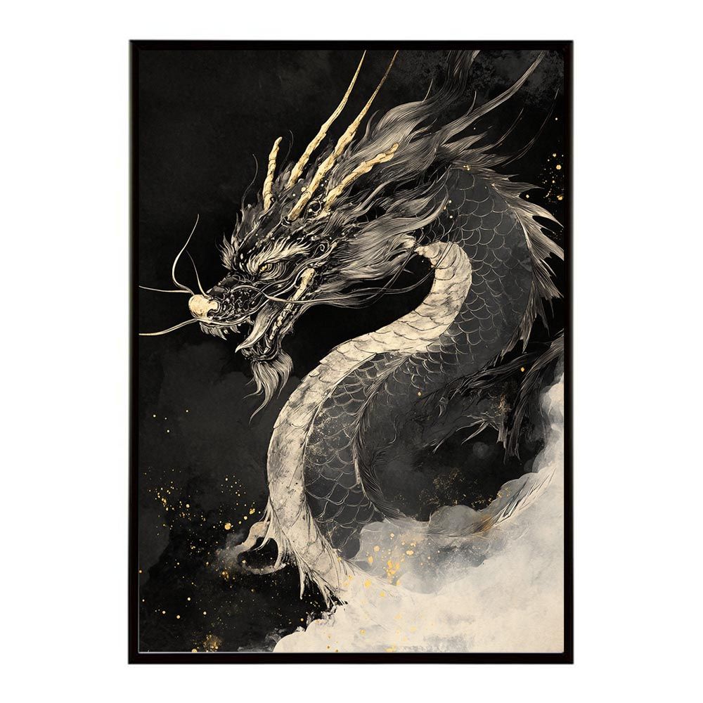 A1サイズ（約59x84cm）】【pn-poster-56】龍神 ドラゴン 辰 開運 金運