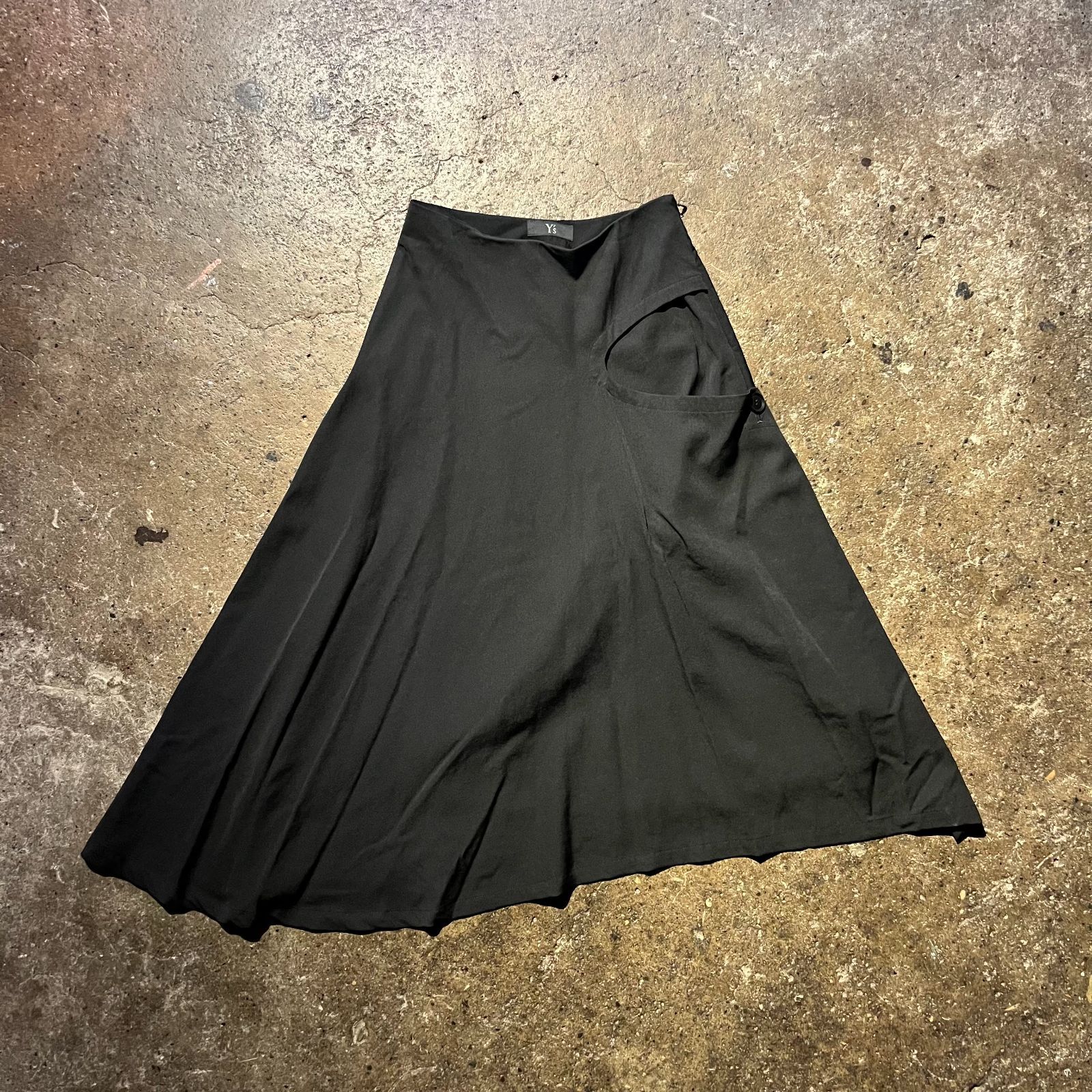 Y's 19aw ウールギャバ変形ラップスカート ワイズ 2019aw Yohji