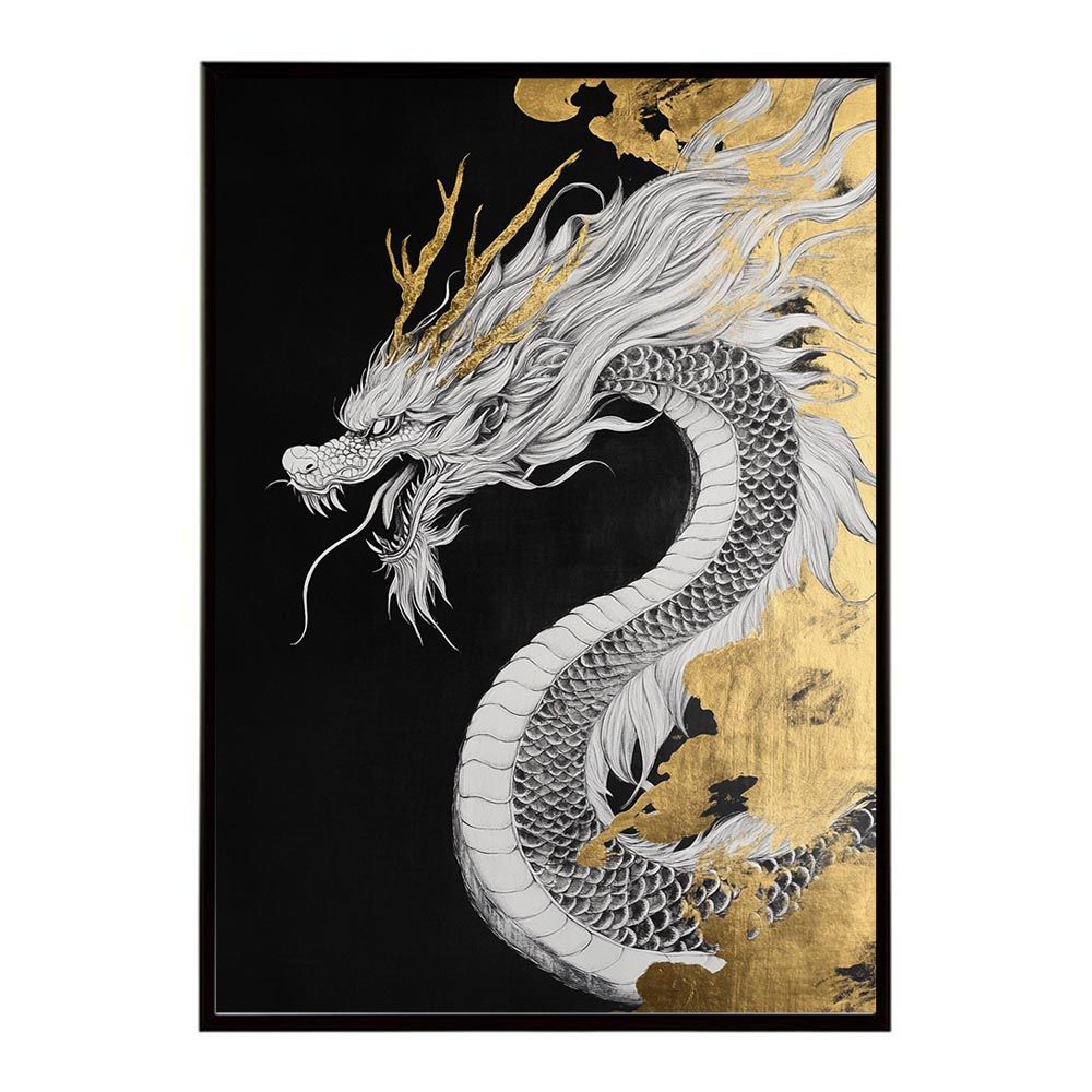 A1サイズ（約59x84cm）】【lh-poster-9942】【フレーム付き】ドラゴン