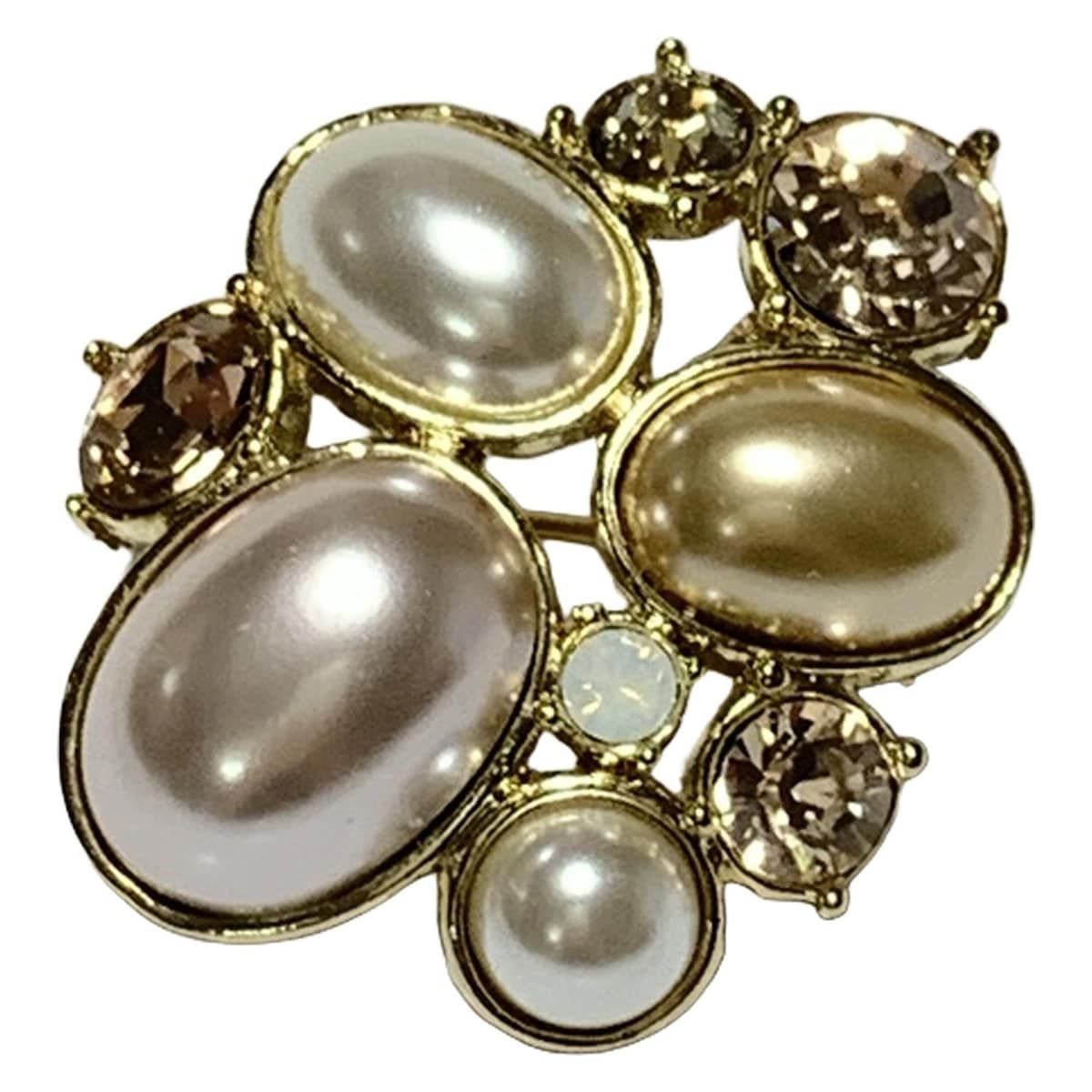 ANTEPRIMA アンテプリマ ブローチ - ゴールド×ピンク ビジュー