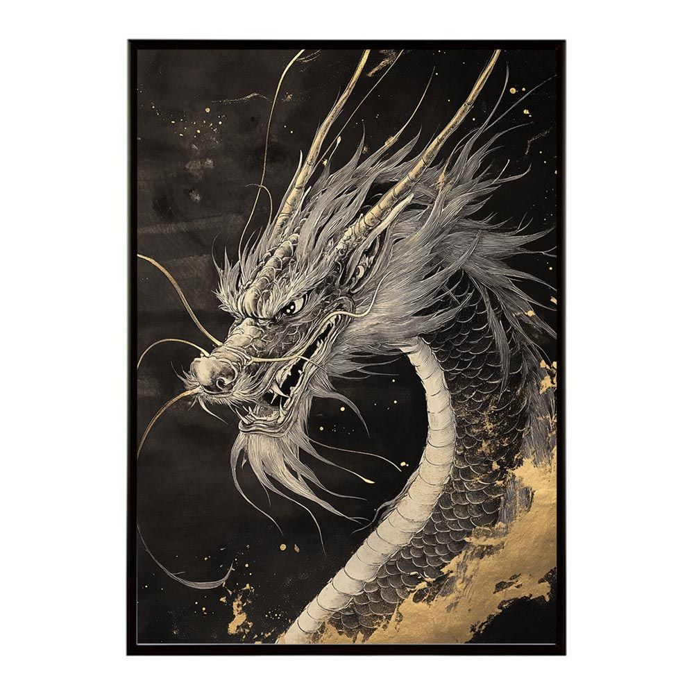 cx577｜A4用紙24枚＋龍神画『金運超覚醒』｜開運絵画 開運 龍