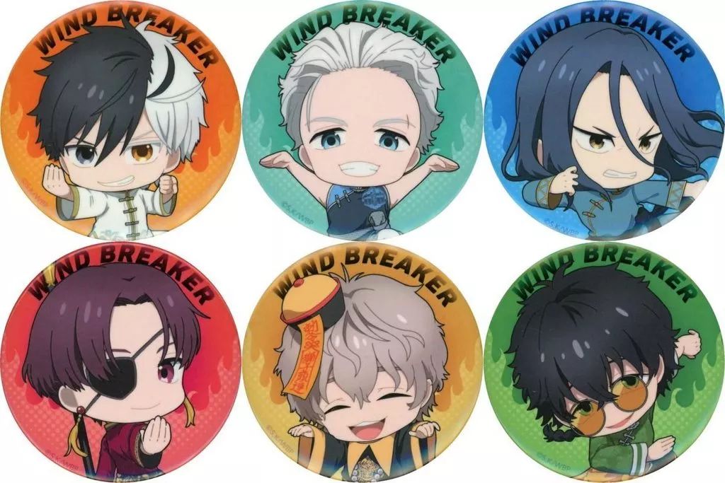 バッジ・ピンズ 全6種セット 「燃えよ 炎のカンフー英雄伝!! WIND