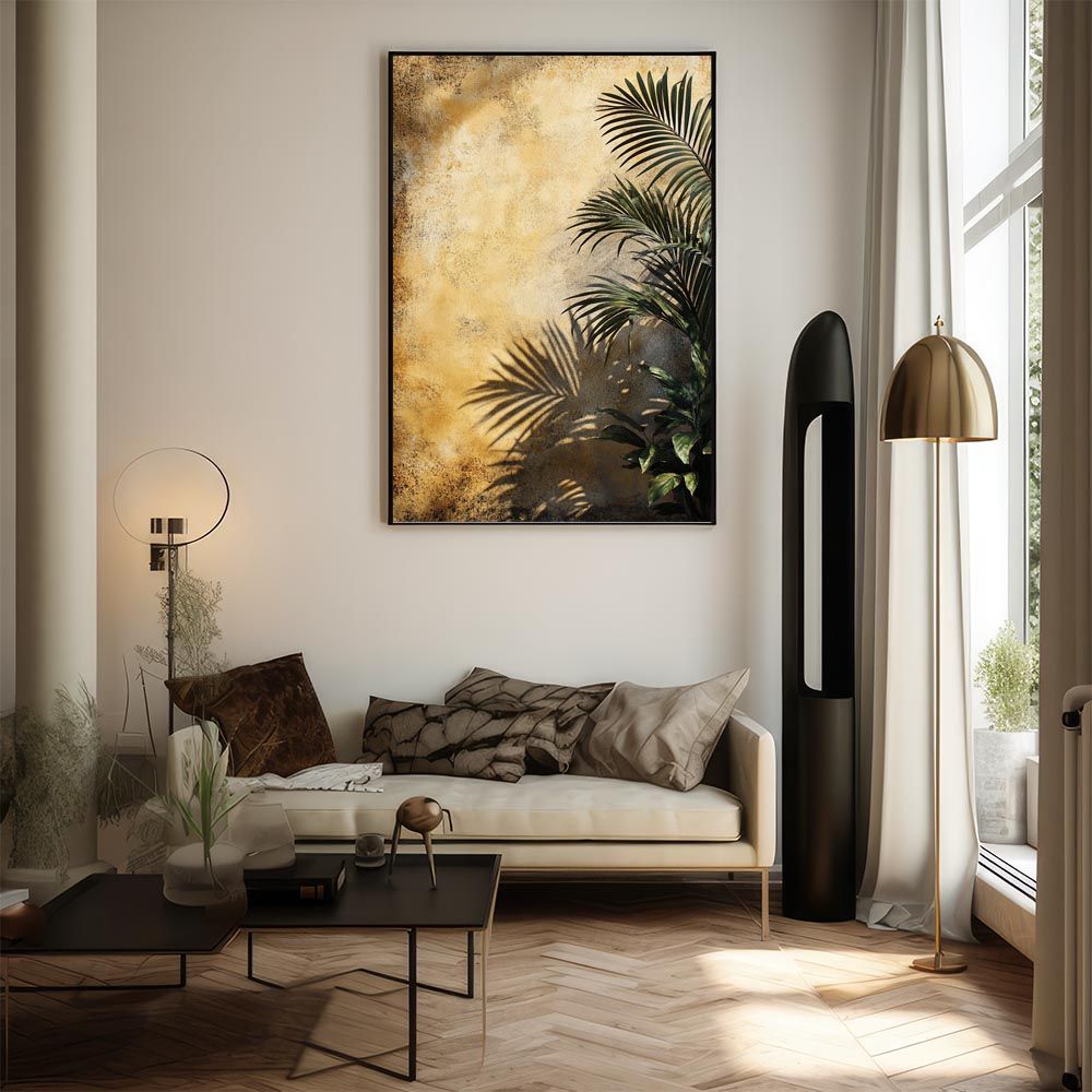 A1サイズ（約59x84cm）】【lh-poster-9966】【フレーム付き】ヤシの木