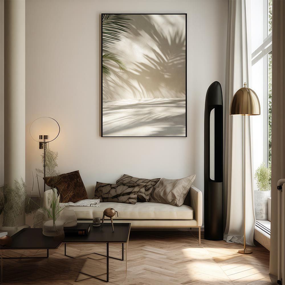 A1サイズ（約59x84cm）】【lh-poster-9979】【フレーム付き】ヤシの木