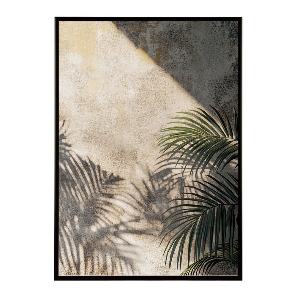 【A4サイズ（約21x30cm）】【lh-poster-9989】【フレーム付き】ヤシの木 パームツリー ココナッツ 緑 植物 サーフ シンプル ミニマリスト ポスター 縦 インテリア