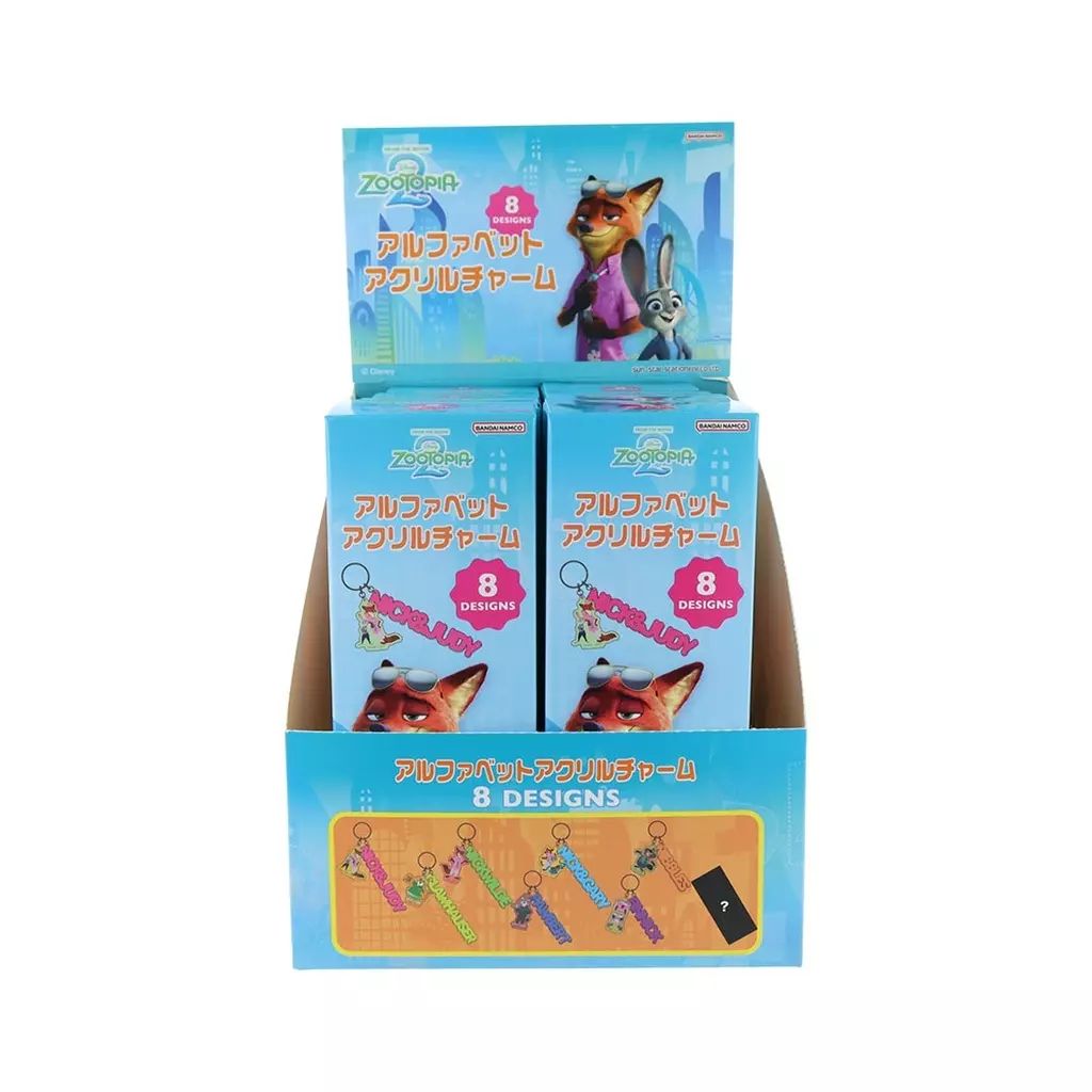 新品】キーホルダー 【BOX】ズートピア2 アルファベットアクリル