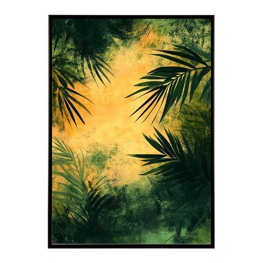 A3サイズ（約30×42cm）】【lh-poster-9990】【フレーム付き】ヤシの木