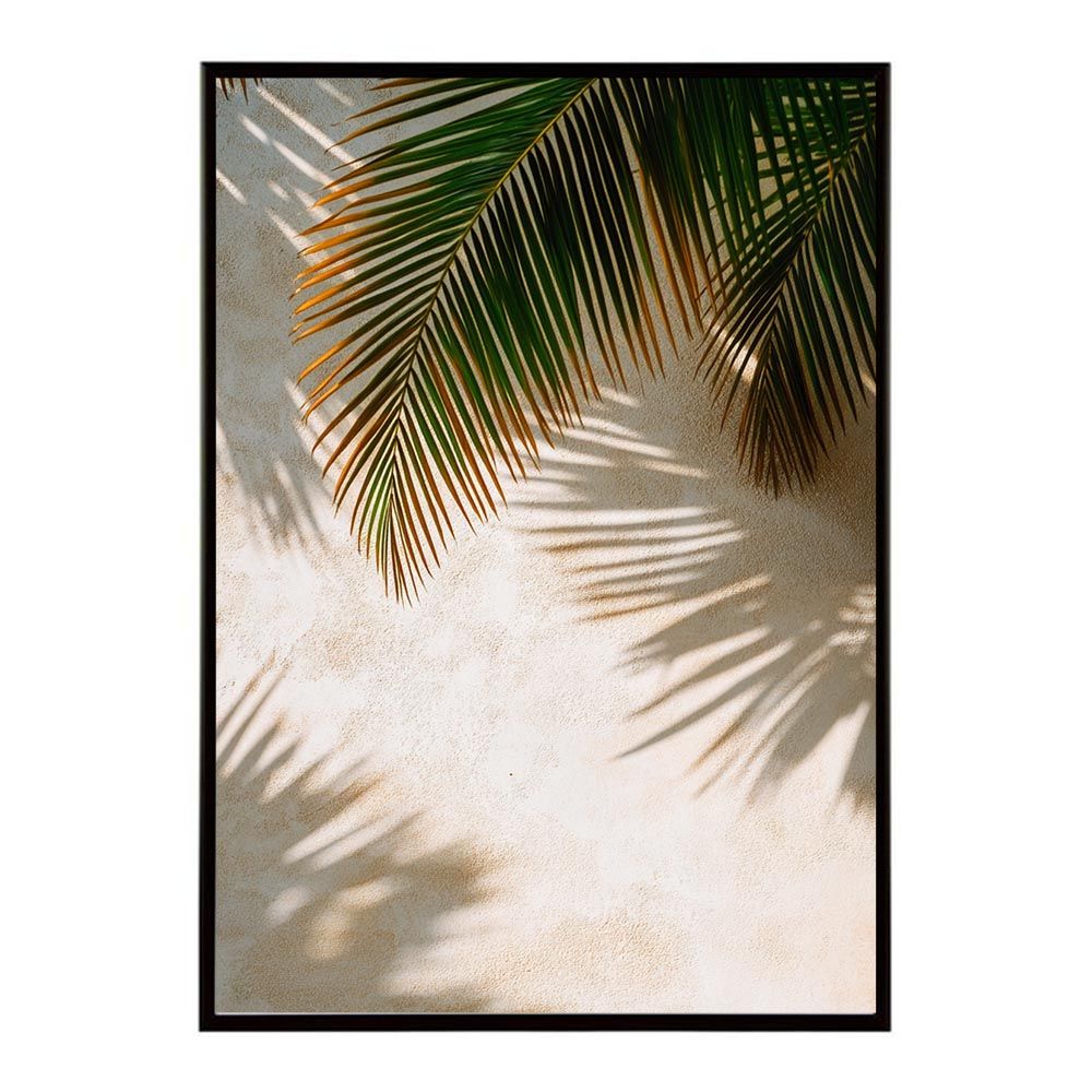 【A2サイズ（約42x59cm）】【lh-poster-9999】【フレーム付き】ヤシの木 パームツリー ココナッツ 緑 植物 サーフ シンプル ミニマリスト ポスター 縦 インテリア
