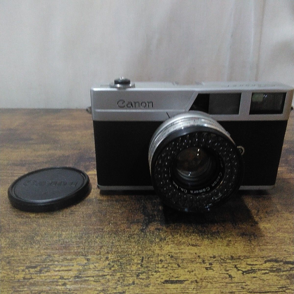 昭和レトロ キャノン フィルムカメラ 「Canonet (現状品)」ケース付き