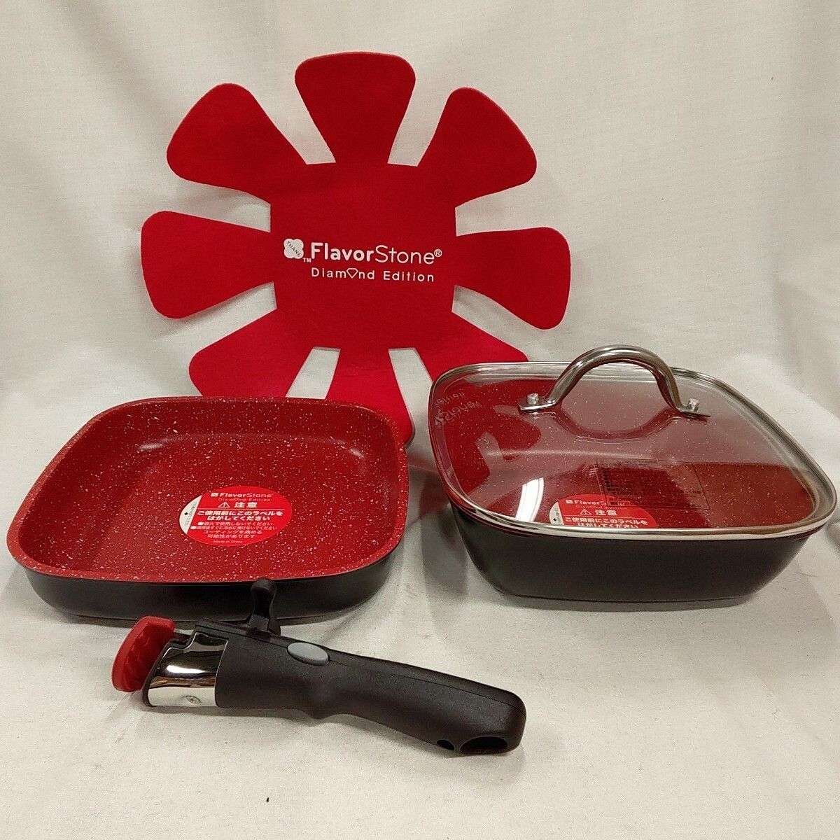 新品 未使用 フレーバーストーン フライパン ダイヤモンドエディション