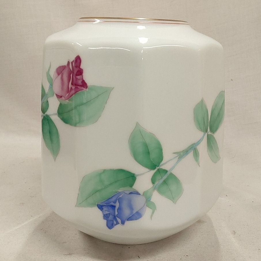 香蘭社 花びん 花瓶 花器 金彩 花入 陶器 インテリア P838 - メルカリ