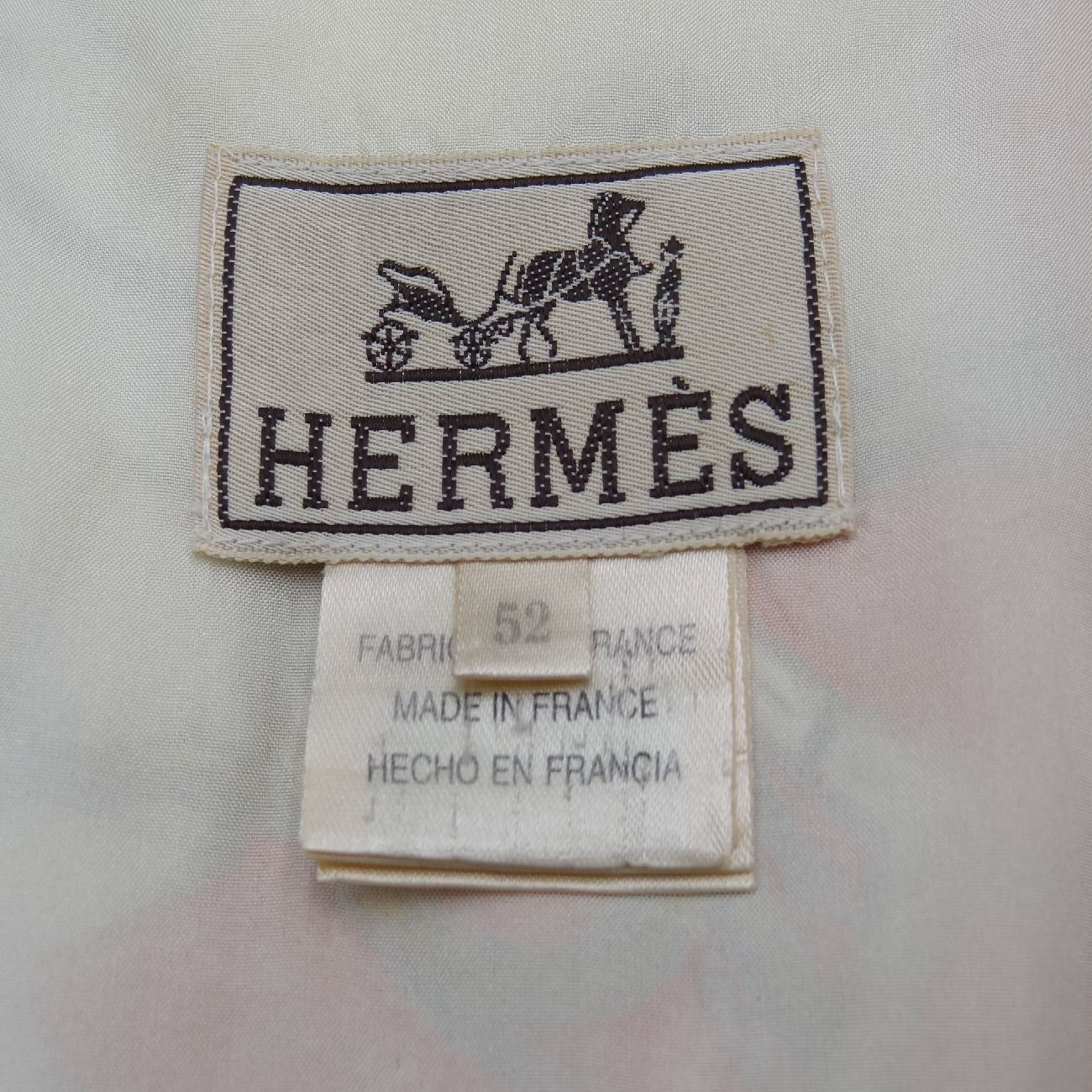 美品　HERMES サイズ52 ヴィンテージベスト　ジレ　入手困難　エルメス 美品 HERMES サイズ52 ヴィンテージベスト ジレ 入手困難 エルメス