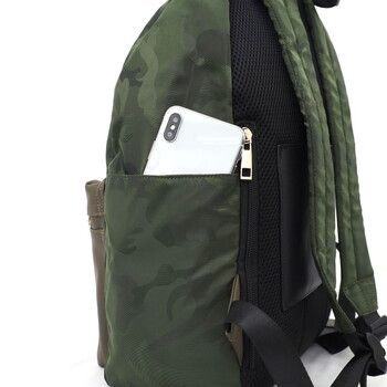 柄生地10ポケット A4対応リュック A4収納可能 2025新作 COOCO