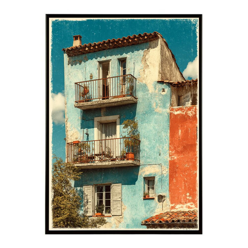 A1サイズ（約59x84cm）】【lm-poster-1194】【フレーム付き】地中海