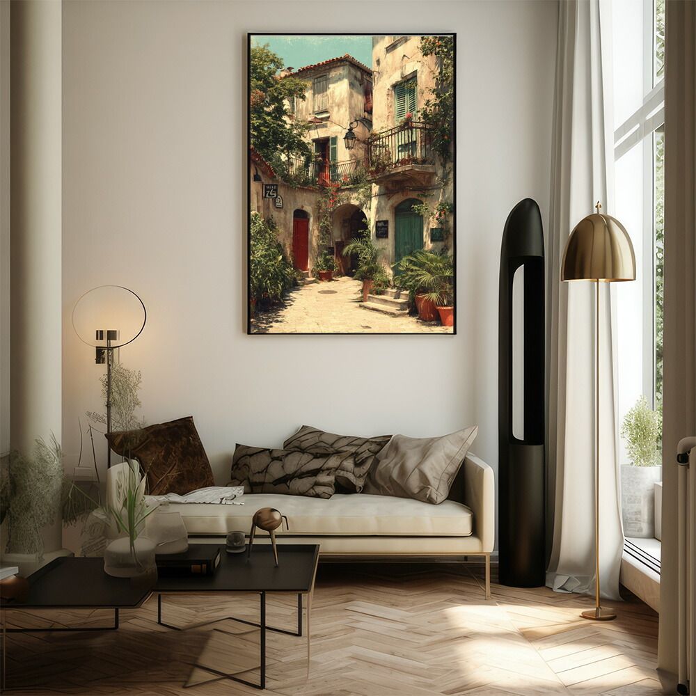 B2サイズ（約51x73cm）】【lm-poster-1220】【フレーム付き】地中海