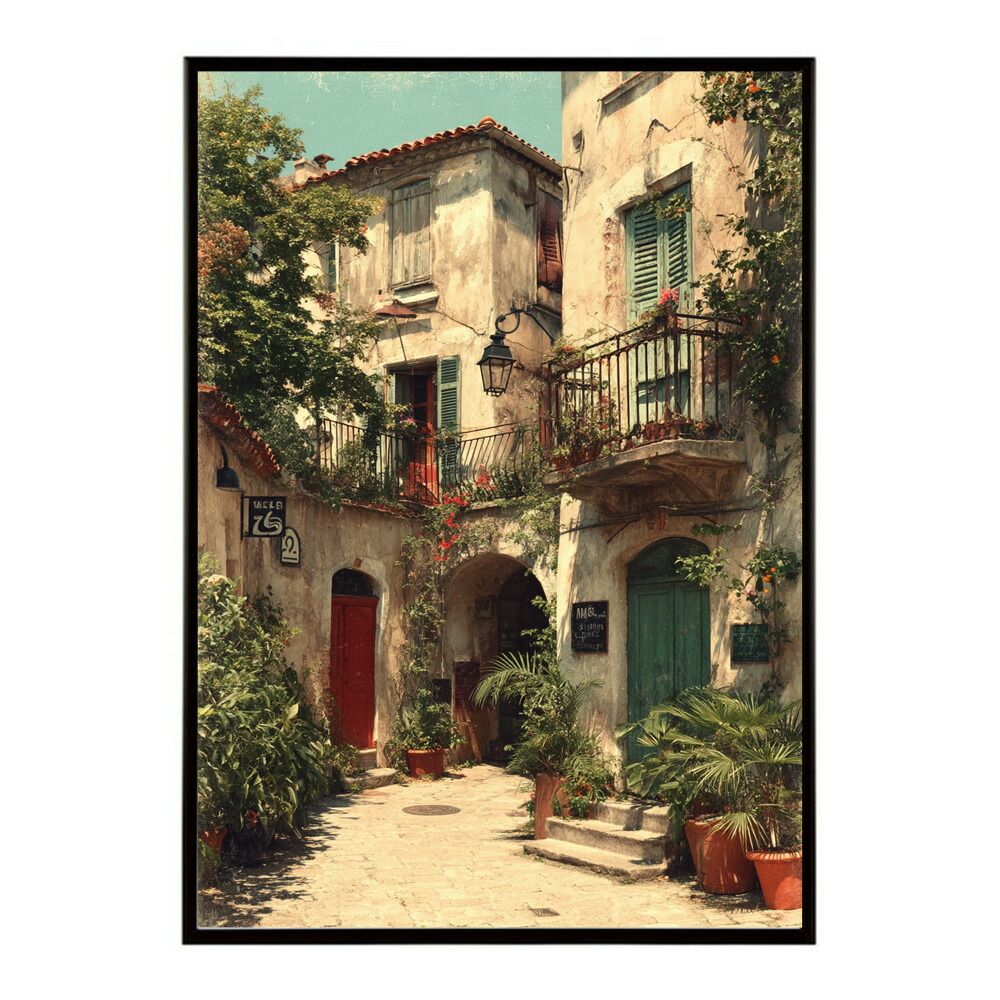 B2サイズ（約51x73cm）】【lm-poster-1220】【フレーム付き】地中海