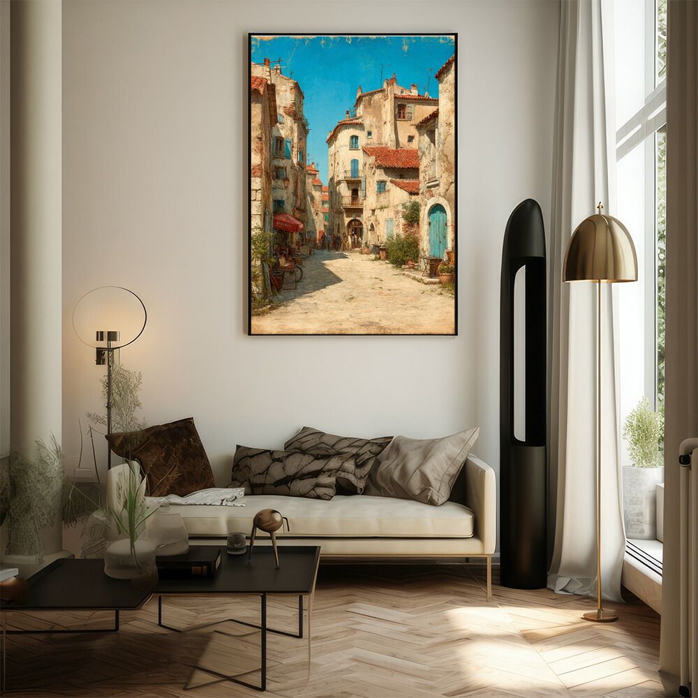 A1サイズ（約59x84cm）】【lm-poster-1232】【フレーム付き】地中海