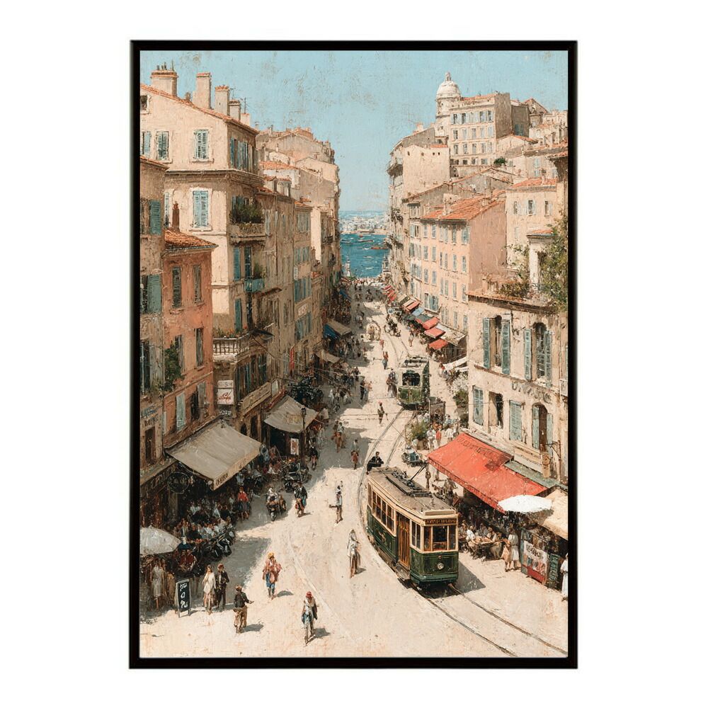 A1サイズ（約59x84cm）】【lm-poster-1249】【フレーム付き】地中海