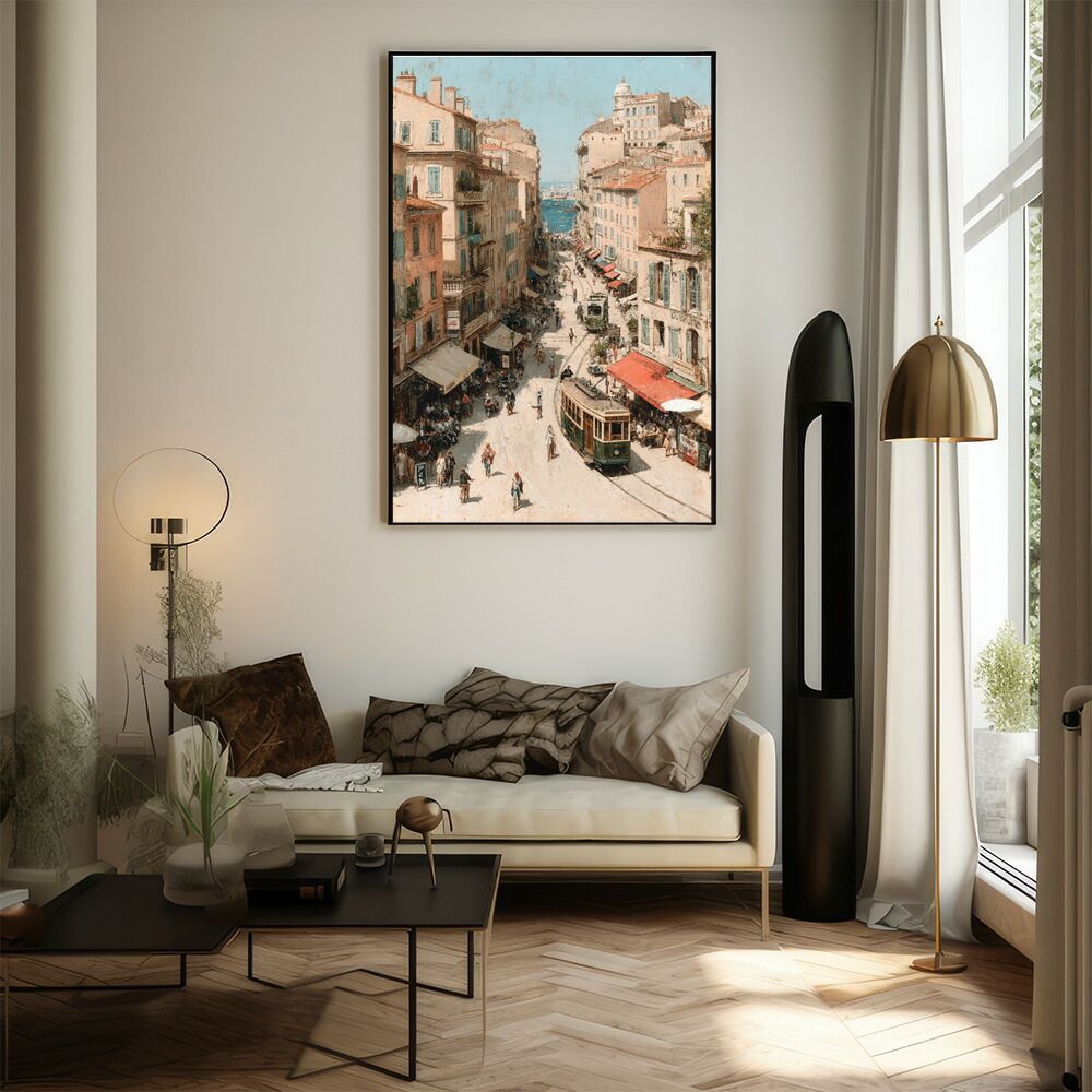 A1サイズ（約59x84cm）】【lm-poster-1249】【フレーム付き】地中海