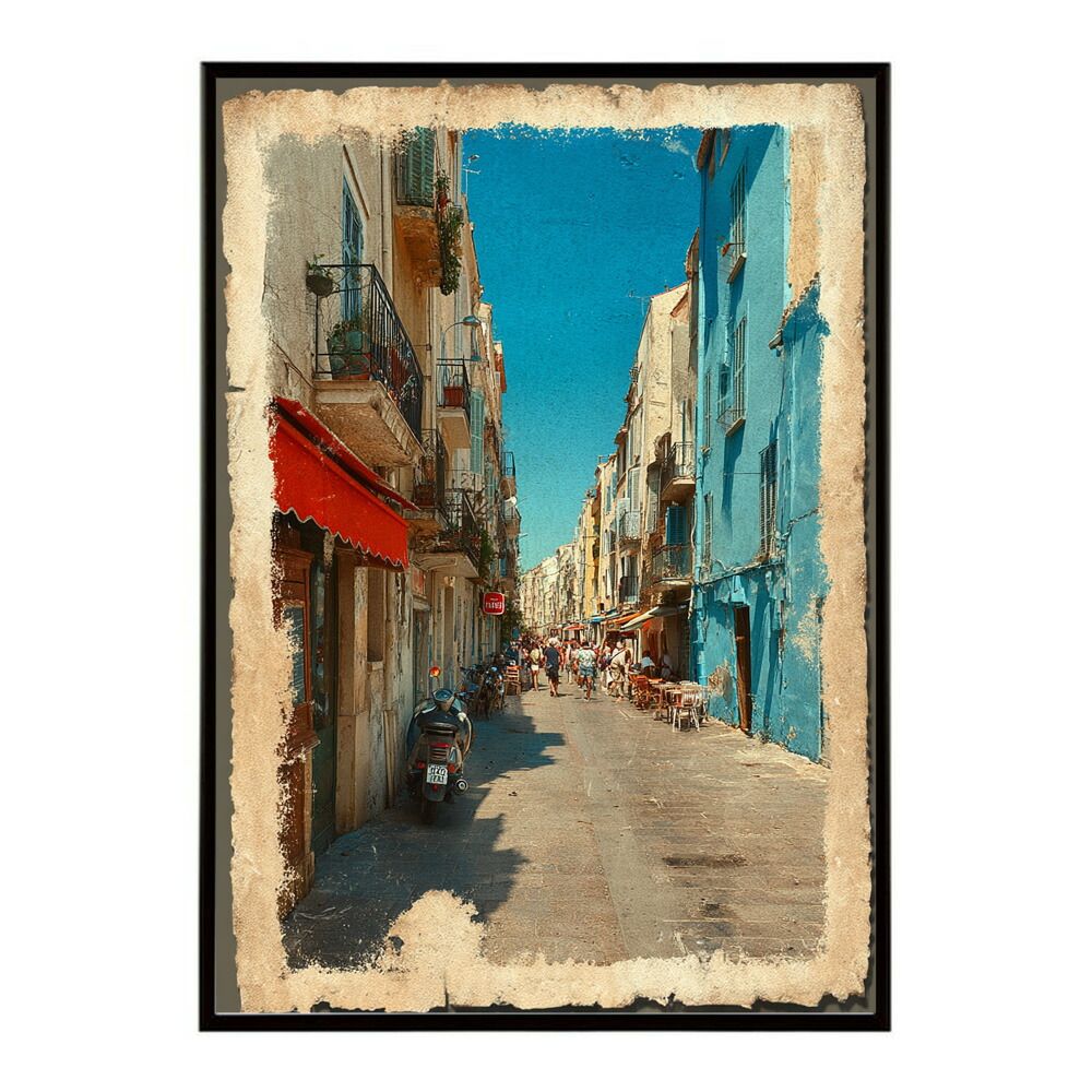 B2サイズ（約51x73cm）】【lm-poster-1254】【フレーム付き】地中海