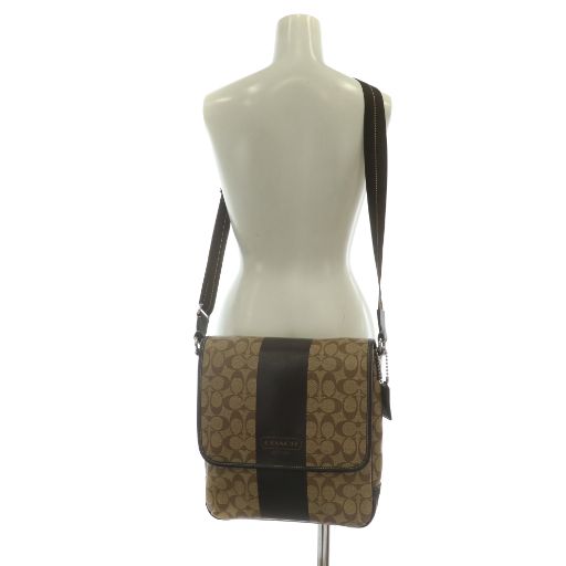 コーチ COACH ショルダーバッグ PVC レザー シグネチャー ヘリテージ