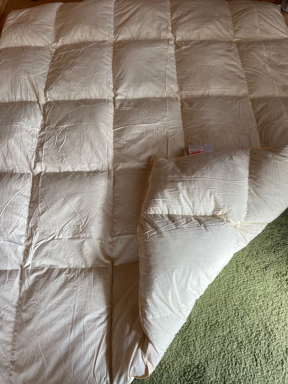 エコダウン使用】寒冷地仕様 羽毛布団 セミダブル 170×210 ホテル仕様