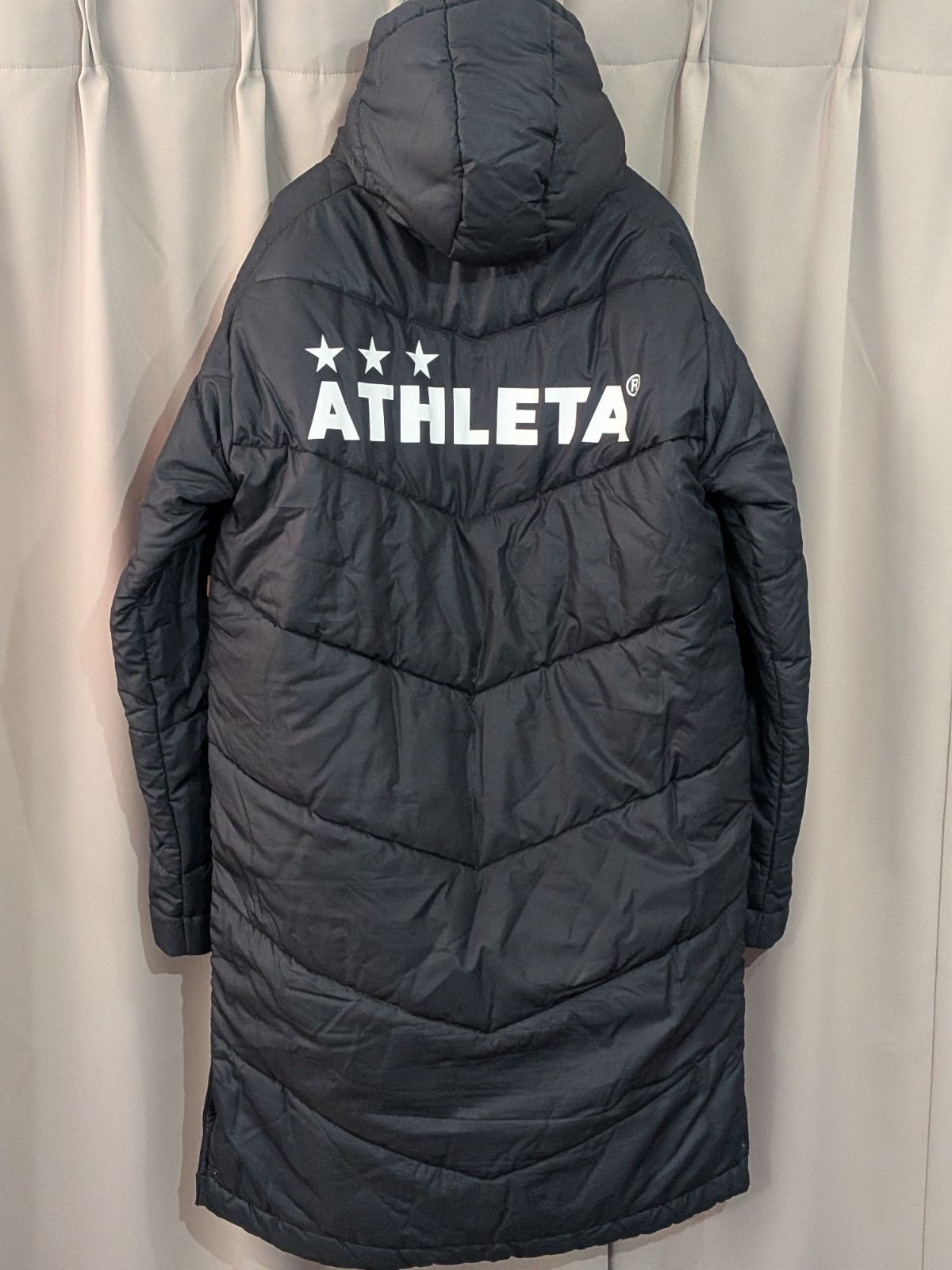 ATHLETA アスレタ 中綿 ベンチコート 黒 M