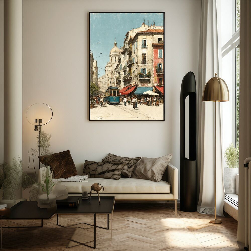 B1サイズ（約73x103cm）】【lm-poster-1298】【フレーム付き】地中海