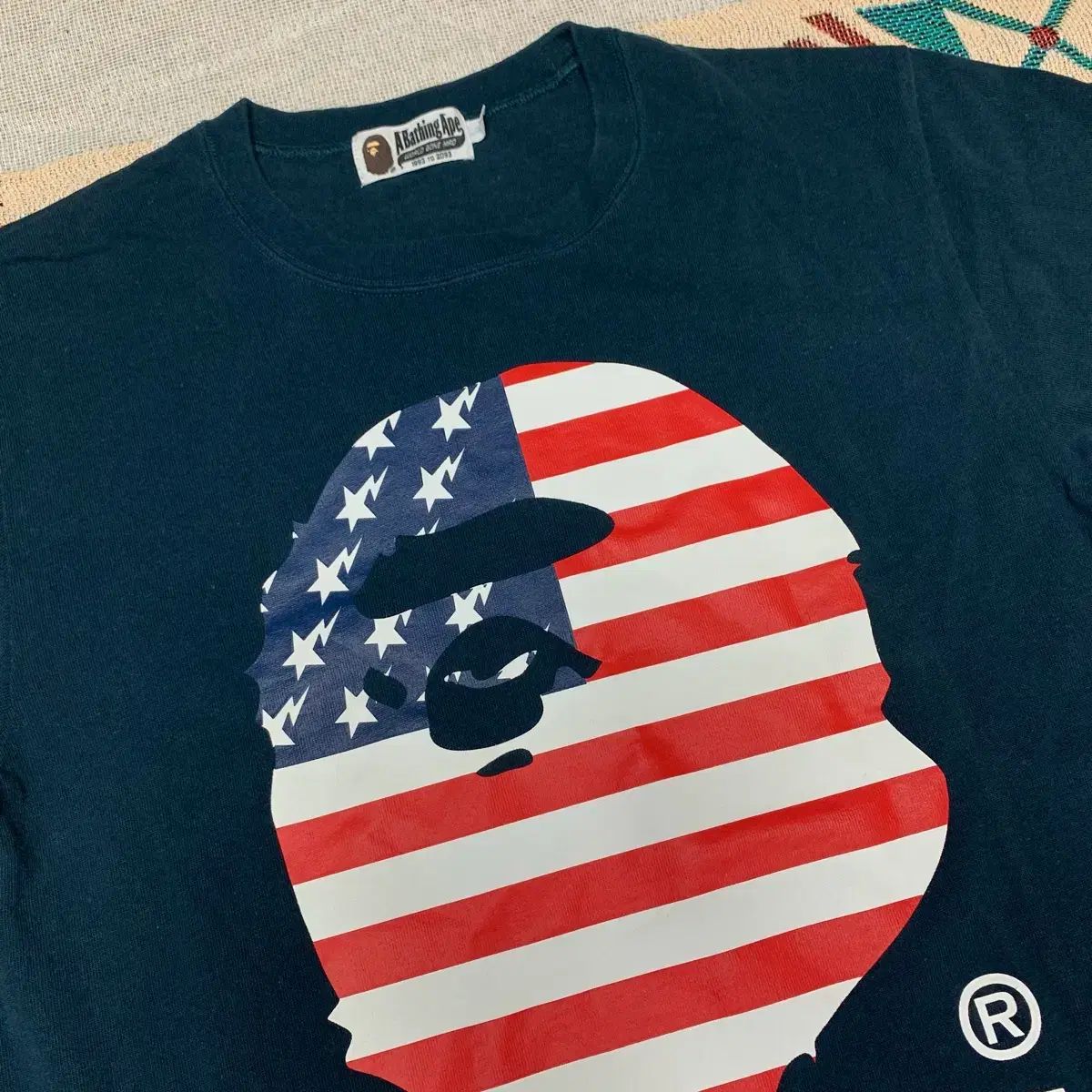 A BATHING APE アベイシングエイプ 星条旗 半袖