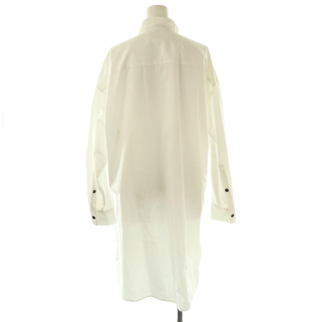 エンフォルド ENFOLD 25 AW GRID SHIRT シャツ ブラウス 長袖 前開き 38 白 NR OS