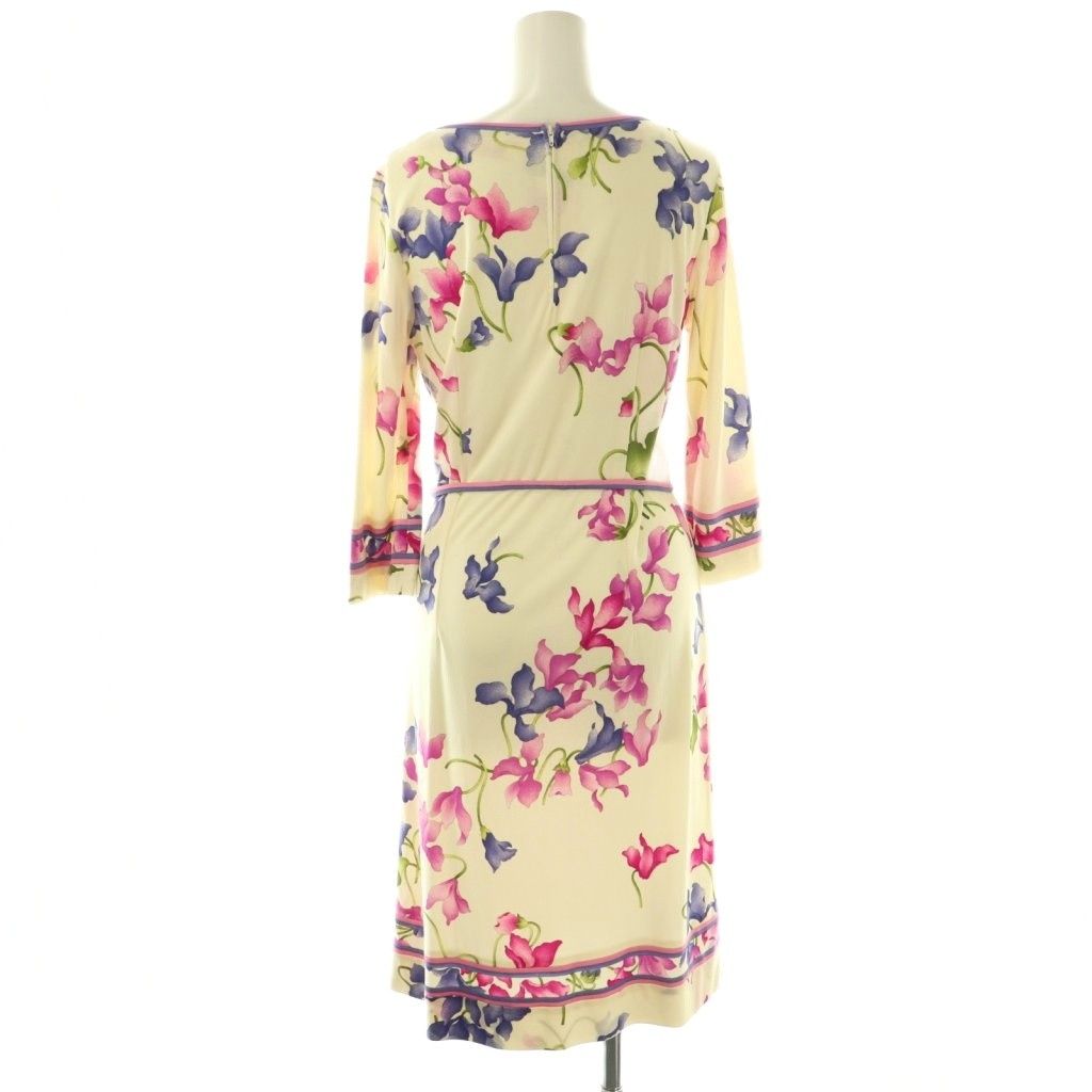 レオナール LEONARD ファッション 近年モデル カンカン素材 花柄 七分