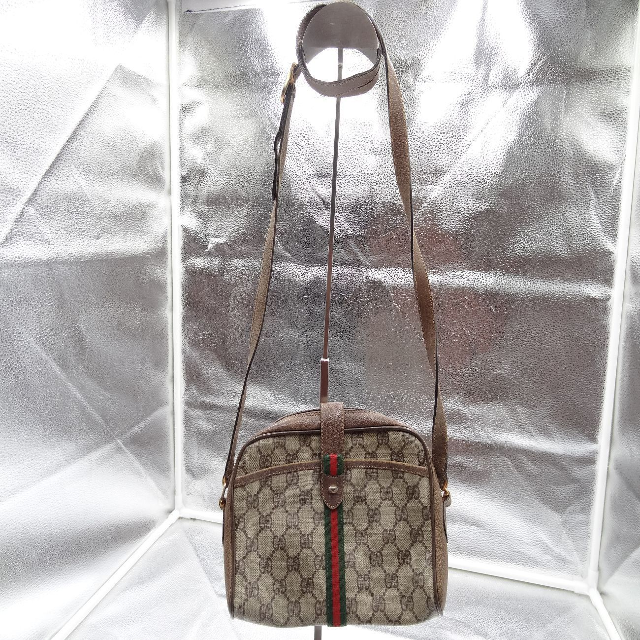 GUCCI グッチ ショルダーバッグ オールドグッチ シェリーライン GG柄