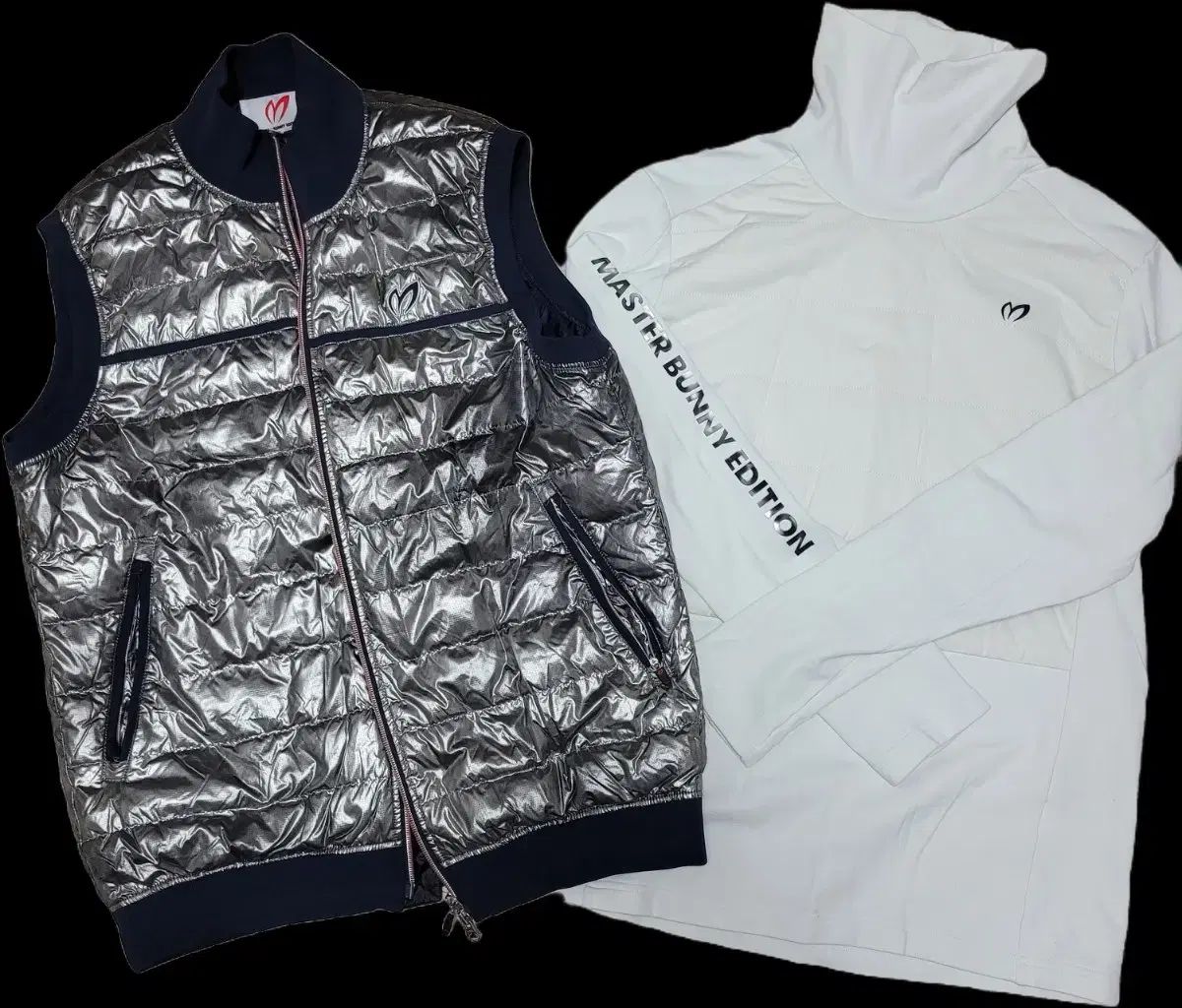 メンズ マスターバニーエディション 弱起毛タートルネック ダックダウンベスト サイズ 6 105 オススメ