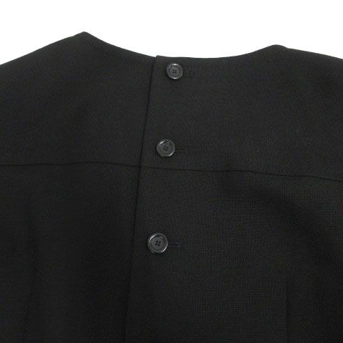 【中古】ジュンアシダ jun ashida バックボタンダウントップス BT2202 フォーマル 五分袖 ブラック 黒 9 ジュンアシダ jun ashida バックボタンダウントップス BT2202