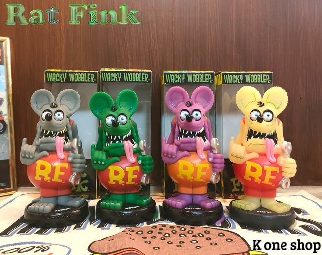 4体セット【ラットフィンク 　アロハポーズ 工具 ボビングヘッド 】FUNKO 4体セット【ラットフィンク アロハポーズ 工具 ボビングヘッド