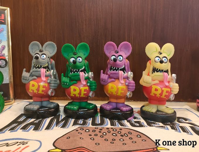 4体セット【ラットフィンク 　アロハポーズ 工具 ボビングヘッド 】FUNKO 4体セット【ラットフィンク アロハポーズ 工具 ボビングヘッド