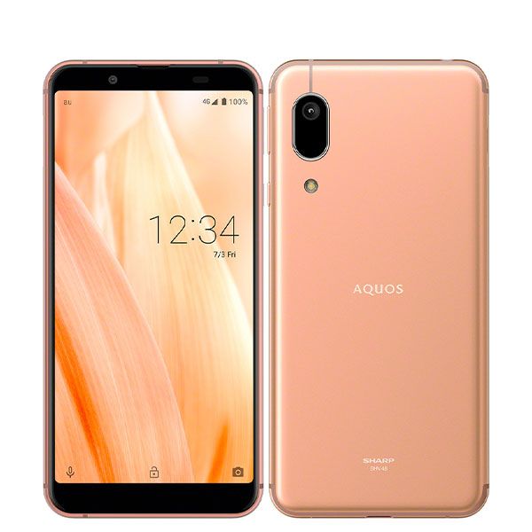 SHV48 AQUOS sense3 basic ライトカッパー SIMフリー 本体 au スマホ 