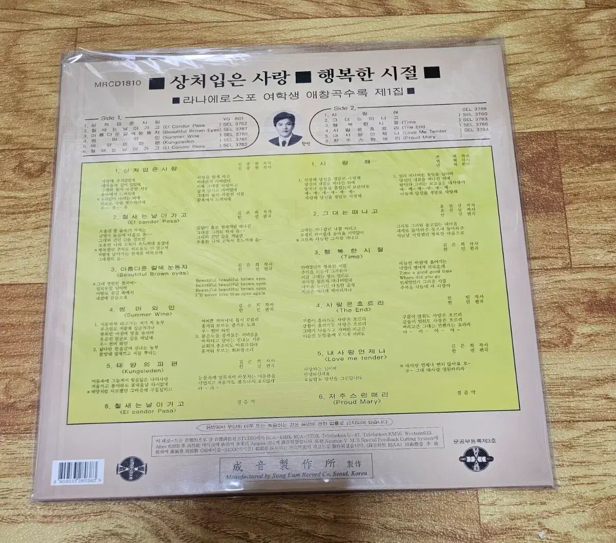 デュエット ラナエロスポ 負傷者 愛情深い LP 再発行