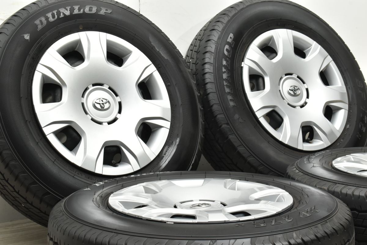 バリ溝 トヨタ 200 ハイエース 15 in 6 J 35 PCD 139 7 ダンロップ SP 175 N 195 80 R LT レジアスエース