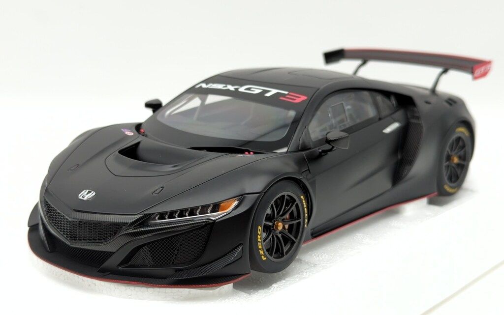 AUTOart 1 18 オートアート コンポジットモデル ホンダ NSX GT 3 2018 マット ブラック 81899