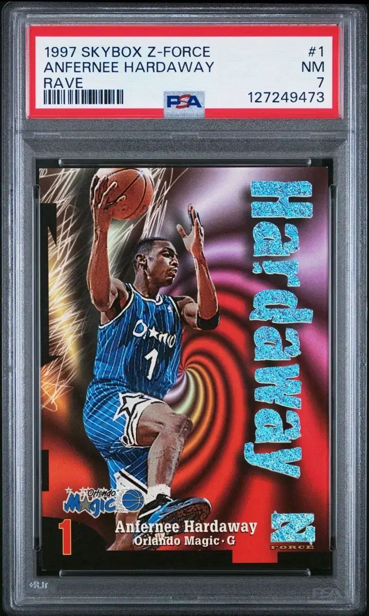 1997 スカイボックス ペニー ハーダウェイ 399 RAIVE バスケット カード PSA 7