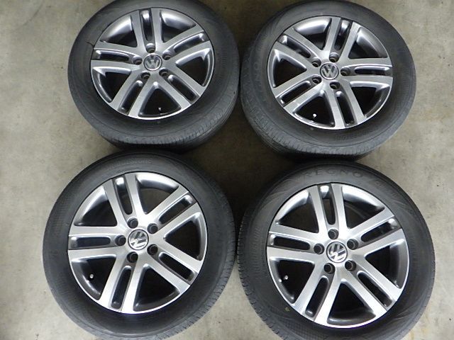 232 772 VW フォルクスワーゲン アルミホイール＆ラジアルタイヤ 205 55 R 16 2019年 ４本セット