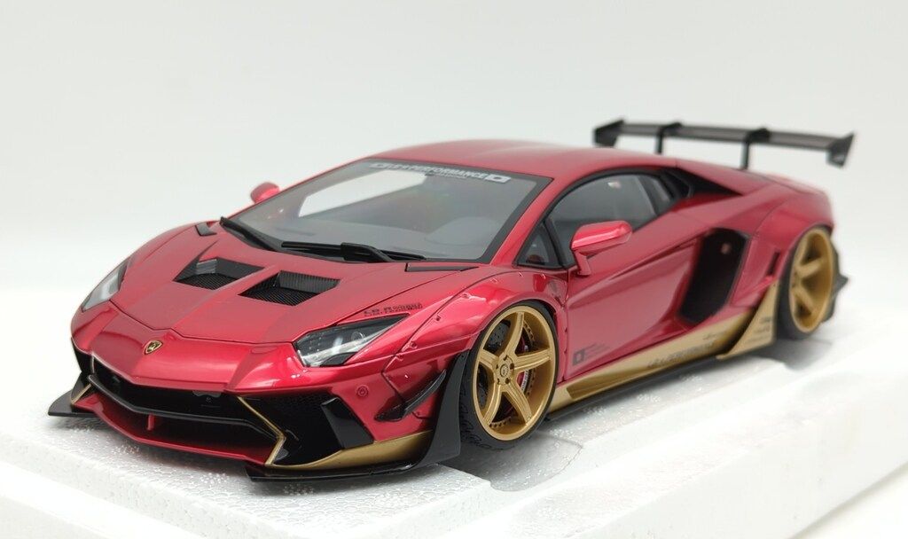 AUTOart 1|18オートアート コンポジットモデル HYPER RED|GOLD ACCENTS LIBERTY WALK LB-WORKS LIMITED EDTION 79182