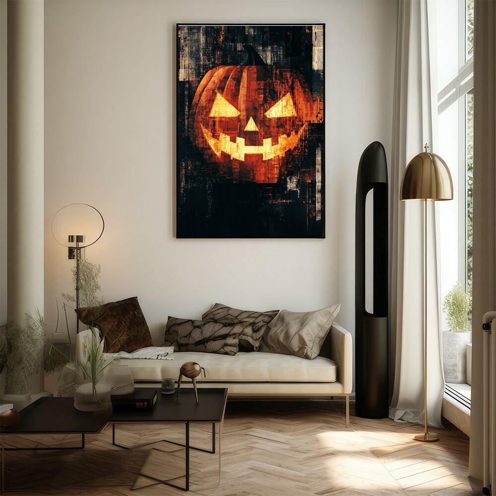 ロー　ハロウィンデザインシート B2サイズ（約51x73cm）】【lm-poster-1589】【フレーム付き