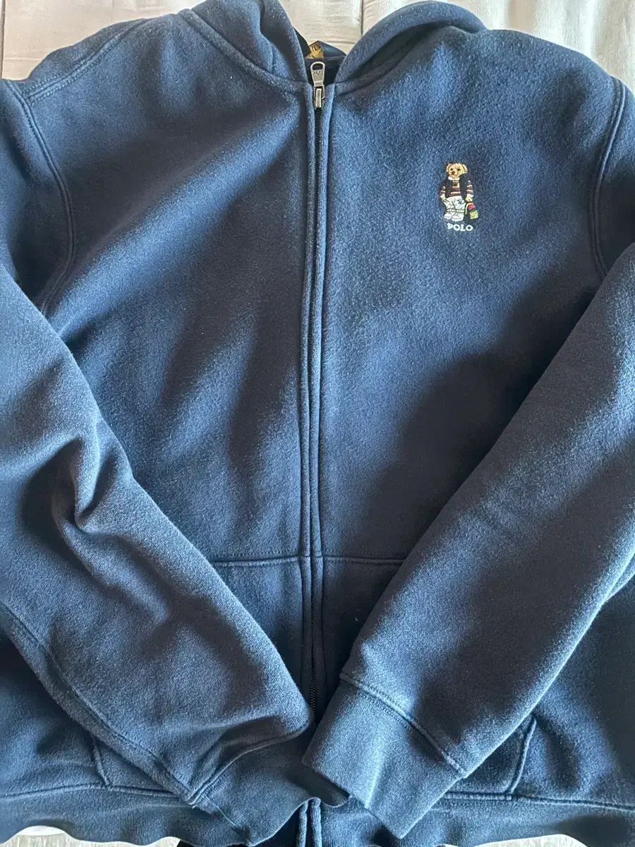 ポロラルフローレン ネイビー ポロベア フーディー ジップアップ ポロ ジップアップ