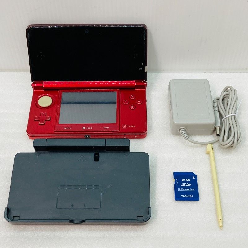 すぐ遊べる 3 DSハード ニンテンドー DS 本体 CTR-001 メタリックレッド 赤 BR 9